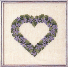 Violhjerte broderikit