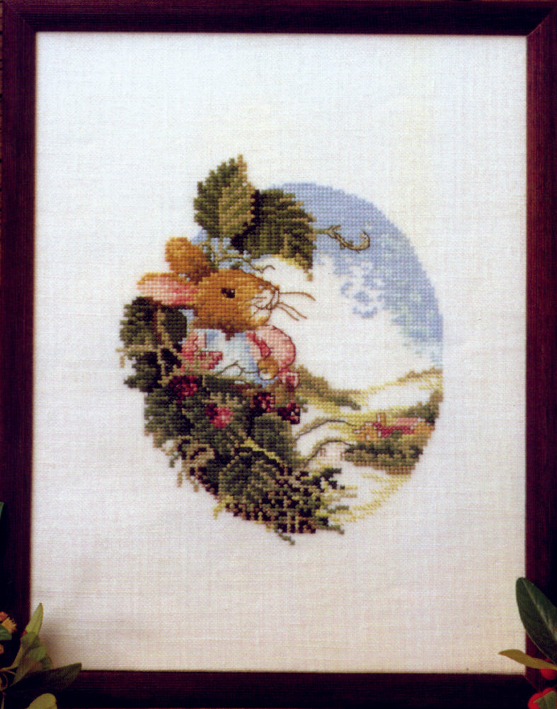 Påske kanin i brombær broderikit
