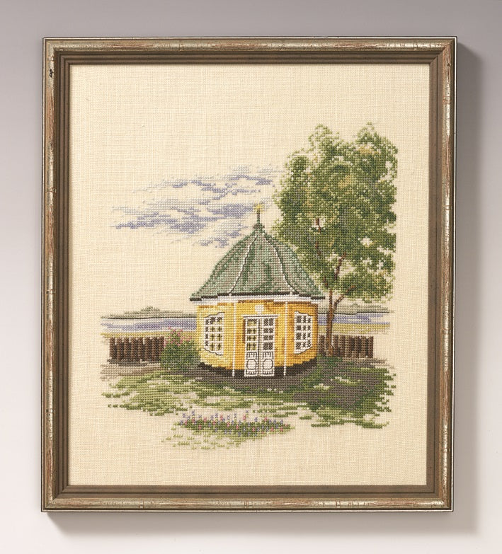 Gult Lysthus broderikit