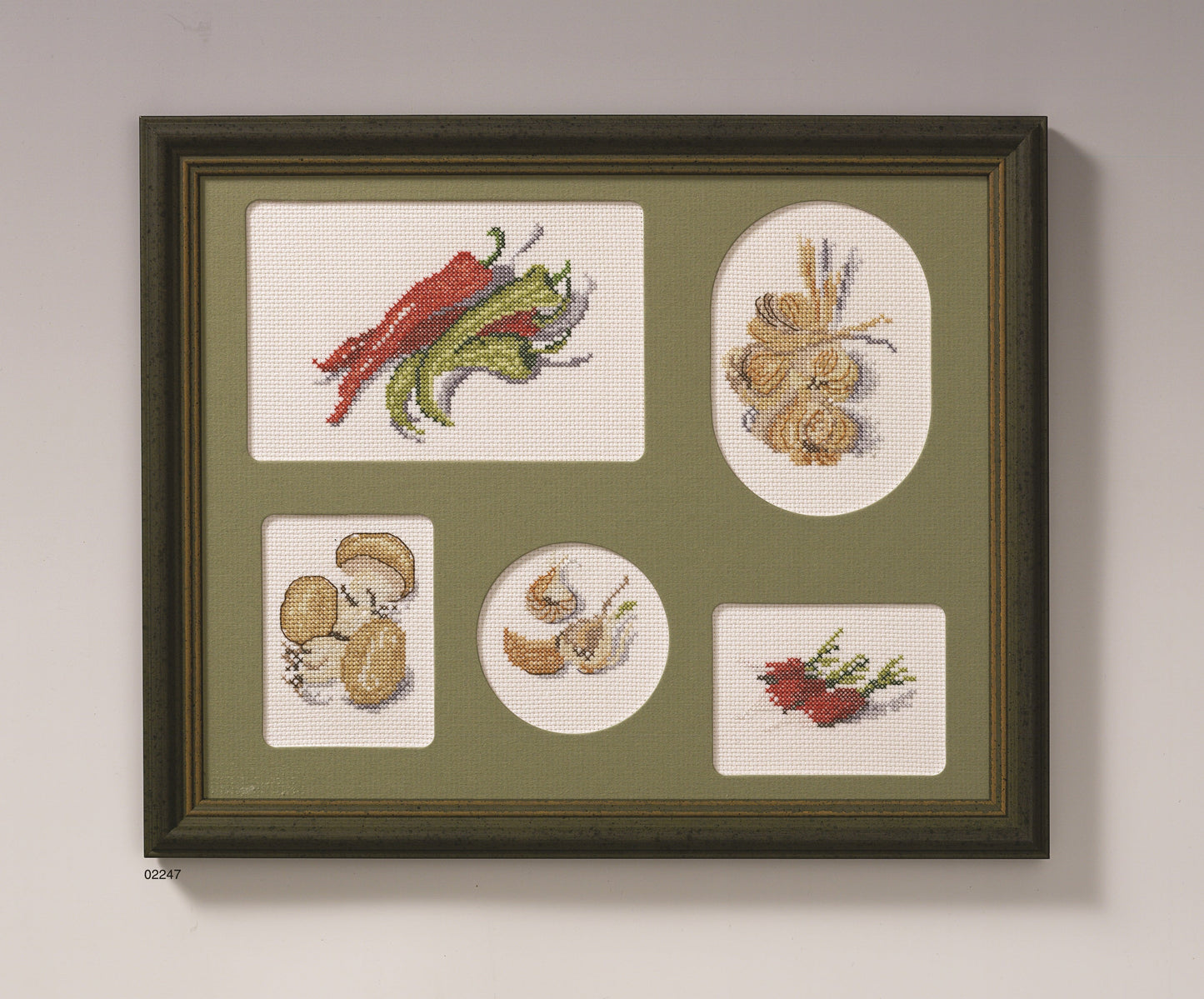 Hvidløg, Chilli & Svampe broderikit