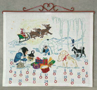 Jul på Grønland broderikit julekalender