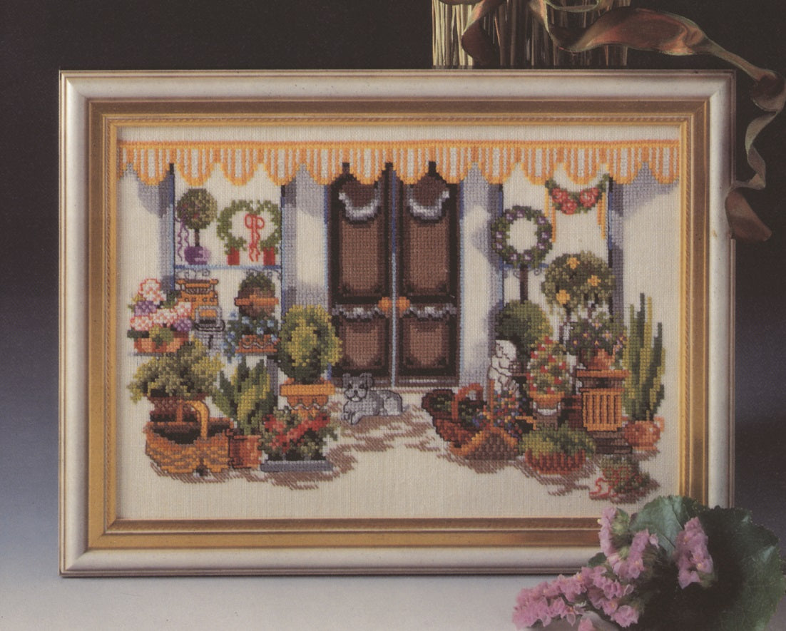 Blomsterforretning broderikit