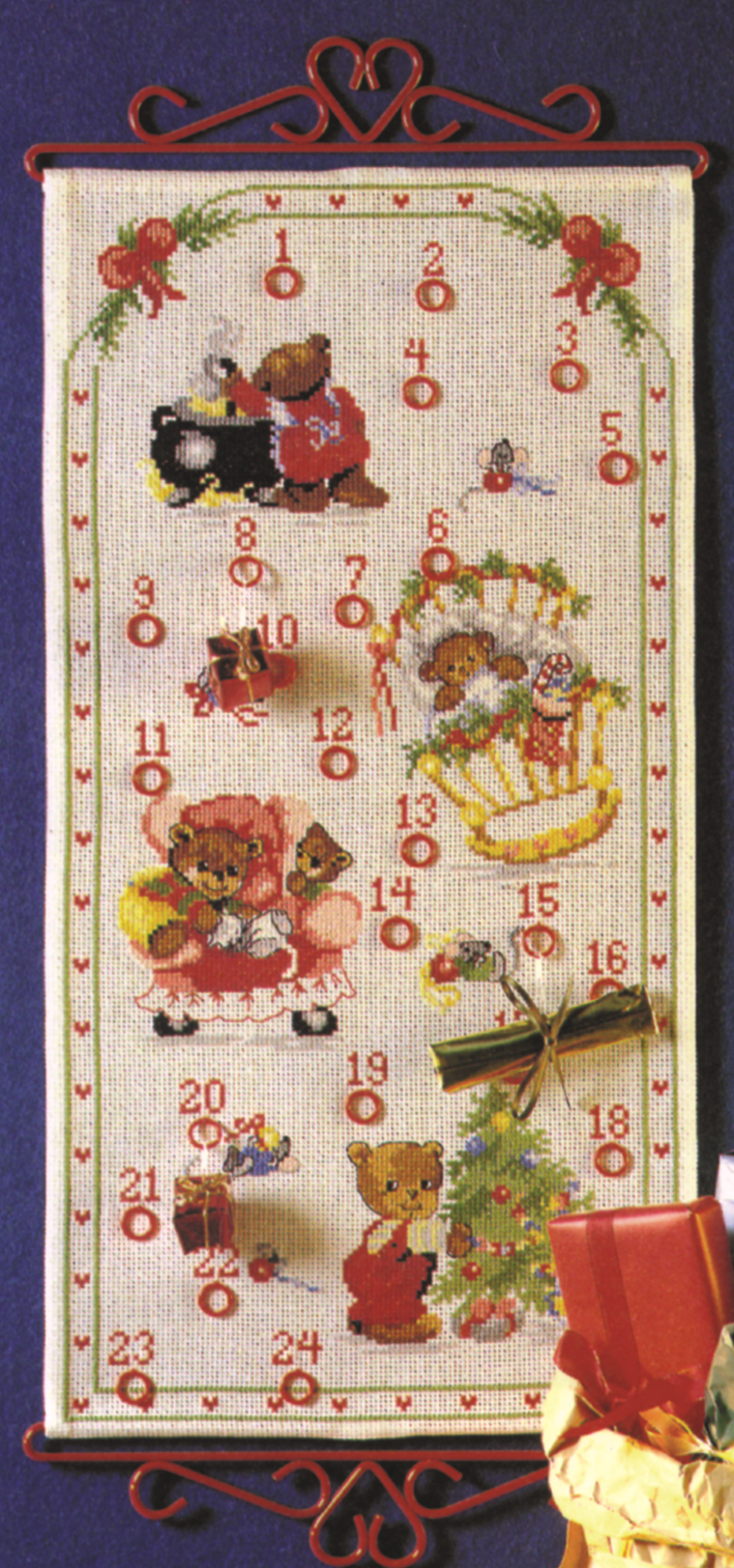 Bamse julekalender broderikit