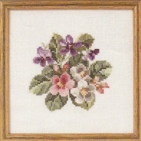 Blomsterbuket uden stilk broderikit