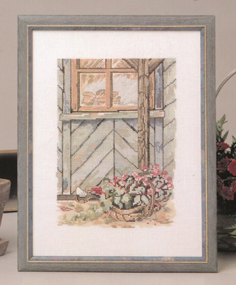 Blomster kurv broderikit