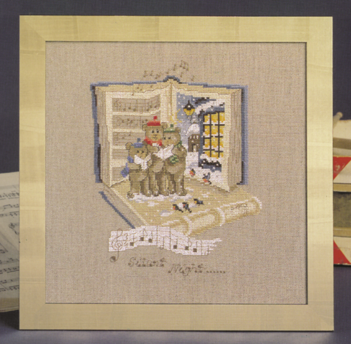 Bamser synger julesalmer broderikit