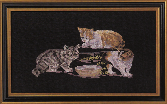 3 kattekillinger broderikit