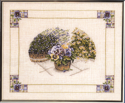 Stedmoderblomster broderikit